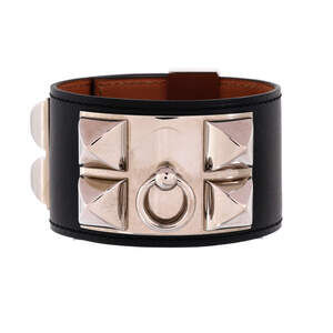 Hermes Collier de Chien Bracelet Leather